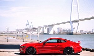 Liberty Walk Widebody Ford Mustang Is Not as Riced As You'd Think