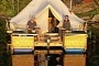 Life in a Tent on a Hand-Built Raft Is the Definition of Downsizing, Floating Off-Grid