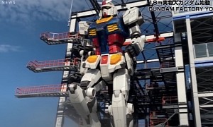 Life-Size Gundam Robot Takes First Steps, Is Both Awesome and Terrifying