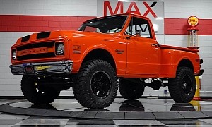 Lifted 1970 Chevrolet Pickup Rides on 18-Inch Wheels, Looks Massive
