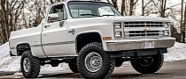 Lifted 1987 Chevy K10 Has Dreams of Winter, but It's Sourced From California