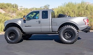 Lifted 2016 Ford F-250 MegaRaptor Looks Insane on Massive Michelin Tires