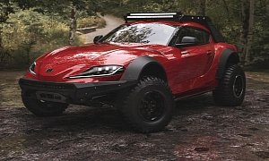 Lifted 2020 Toyota Supra Looks Offroad-Ready, Has Big Roof Rack