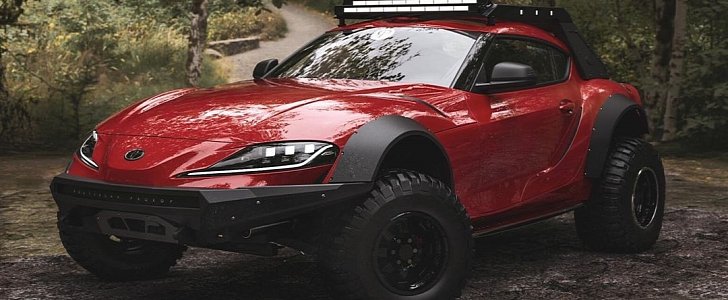 Lifted 2020 Toyota Supra rendering