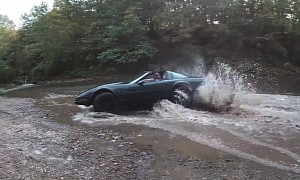 Lifted C5 Corvette Can Ford a River and Go Where No Vette Has Ever Dared To