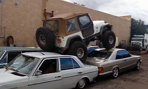 Lifted Jeep Wrangler Thinks It’s a Monster Truck