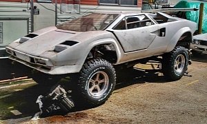 Lifted Lamborghini Countach Looks Like an LM002, Is Neither