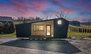 Light-Filled Tiny Home Catalina Has a Bold Exterior and a Luxurious Interior