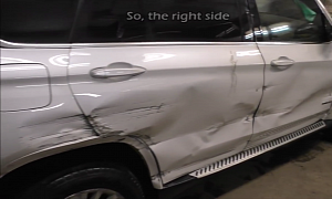 Lightly Damaged BMW X5 Actually Needs a Lot of Work from Russian Mechanic