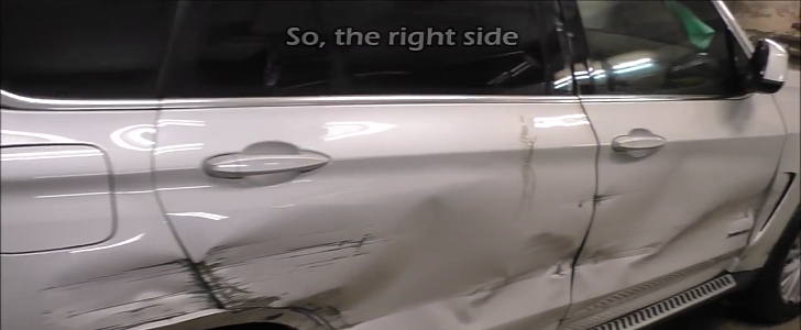 Lightly Damaged BMW X5 Actually Needs a Lot of Work from Russian Mechanic