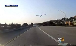 Like a Boss: Pilot Makes Emergency Landing on Busy Freeway With Zero Damage