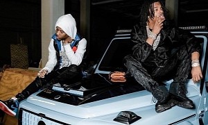 Lil Baby and Nardo Wick's Best Hangout Place Is on Top of Baby's G-Wagen Brabus' Hood