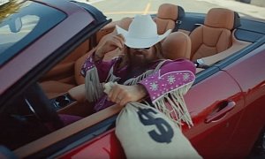 Lil Nas X Delivers Maserati GranTurismo to Billy Ray Cyrus’ Door with Postmates