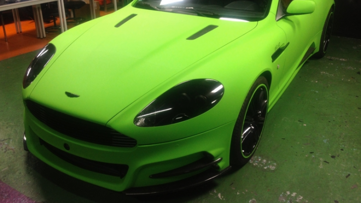 Lime Green Aston Martin DB9