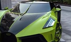 Lime Green Bugatti La Voiture Noire Shows Stunning Spec