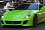 Lime Green Ferrari 599 GTO Gets Crazy in Paris