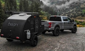 Limited-Edition Black Bean Teardrop Trailer Is a Bean on Steroids