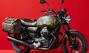 Limited-Edition Palace Gucci Moto Guzzi V7 Blends Fashion With Military Accents