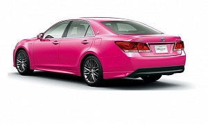 Limited-Edition Pink Toyota Crown in Japan