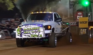 Limited Pro Stock Diesel Trucks Unleash Bugatti-Levels of HP During Sled Pulling Event