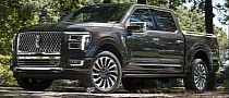 Lincoln Pickup Truck Based on 2024 Ford F-150 Idea Feels Spot On, CGI Execution Too