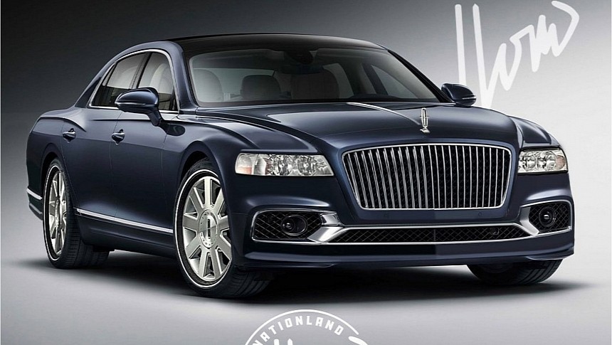 Lincoln Town Car x Flying Spur rendering by jlord8