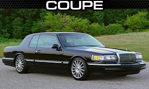 Lincoln Town Car Turns Boxy Coupe to Celebrate the 1990s in Subtle Rendering