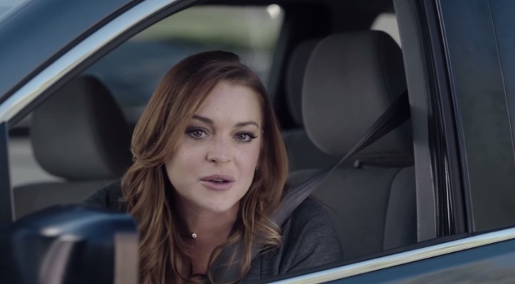 Lindsay Lohan Is a Reckless Driver in New Super Bowl Ad