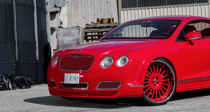 Lipstick Red Bentley GT Sports Widebody Kit and Forgiato Wheels