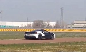 Listen to a Silent Ferrari 488 Hybrid Test Mule Taking Off in All-Electric Mode