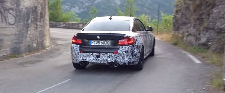 BMW F87 M2 in the French Alps