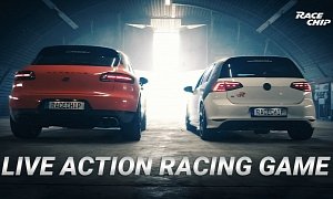 Live Action Racing Game Shows Tuning of Golf R and Porsche Macan