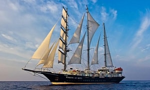 Live Like a Rich Pirate on This Majestic 210-Foot Sailing Ship That Can Cross All Oceans
