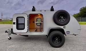 Live Off-Grid for the Price of Peanuts With Steel Flagship Teardrop Camper
