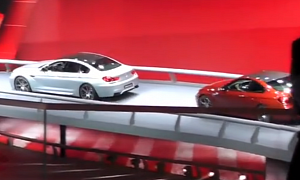 Live Video of BMW Cars Going Round the Stand at Frankfurt 2013