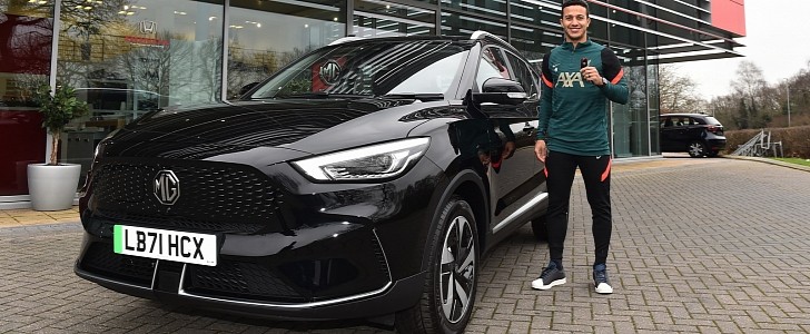 Liverpool FC's Thiago Alcantara picks up MG ZS EV crossover