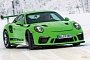 Lizard Green 2019 Porsche 911 GT3 RS Leaked Again, Now Drifting on Snow