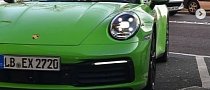 Lizard Green 2020 Porsche 911 Cabriolet Comes with Matching Interior Details