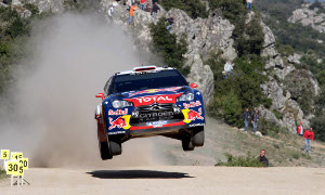 Loeb Win Rally d'Italia, in Sardegna