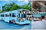 Lola the City Bus Tiny Home Has Dual Slide-Outs, Gorgeous Soaking Tub, and Wine Cellar