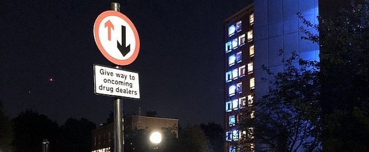 Fake road sign used to shame police about drug dealing in East London