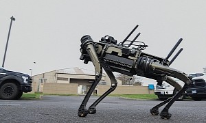 Lone Ghost Robot Dog Now Patrols an Air National Guard Base