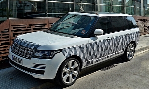 Long Wheelbase 2014 Range Rover Spied with Minimal Camo