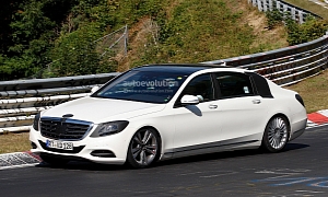 Long-Wheelbase S-Class Wafting on the Nurburgring