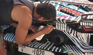 Look Away, Unless You Want To See a Man Hand-Paint a Lamborghini Aventador SVJ