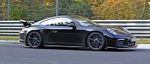 Look Mom, No Camo: 2017 Porsche 911 GT3 Facelift (991.2) Spied At the Green Hell
