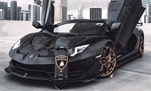 Look Closely, and the Lambo Aventador SVJ Will Unravel Its Stealth Black Camo Wrap