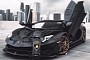 Look Closely, and the Lambo Aventador SVJ Will Unravel Its Stealth Black Camo Wrap
