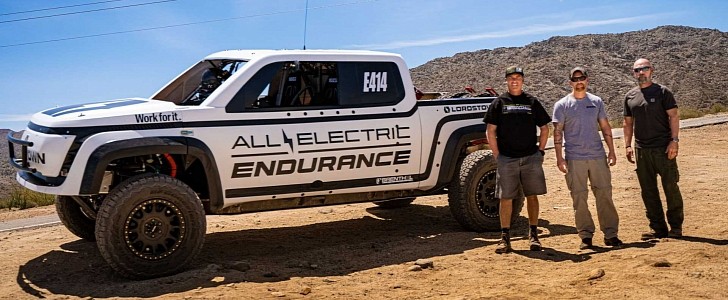 Off-road version of the Endurance e-truck retires after 40 miles into the San Felipe 250 race