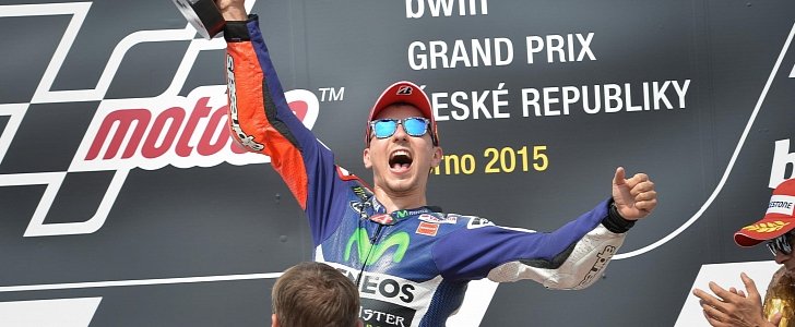 Jorge Lorenzo wins at Brno, 2015